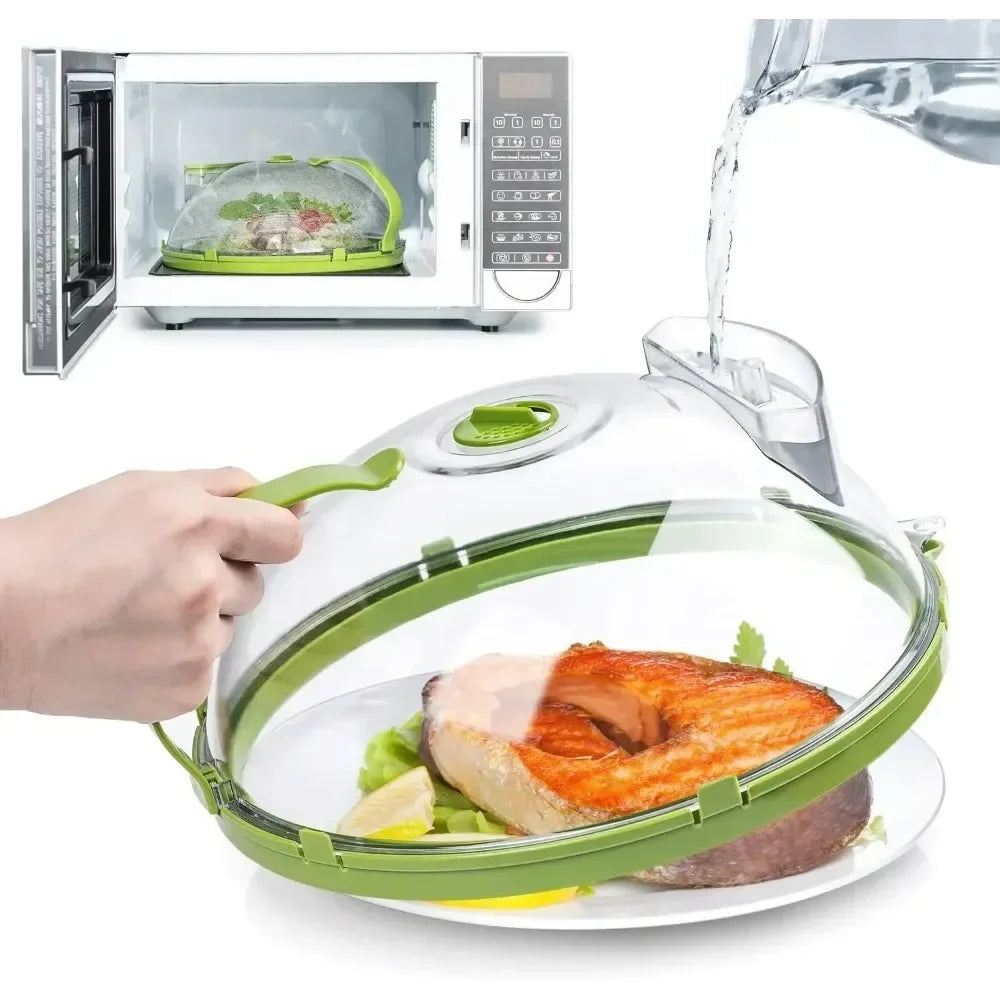 Microwave Food Cover with Water Steamer - product image 1