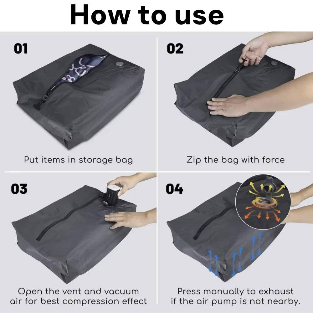 Travel Vacuum Pump And Two Bags - product detail 9