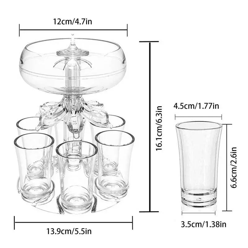 6 Shot Glass Drink Dispenser - product image 5