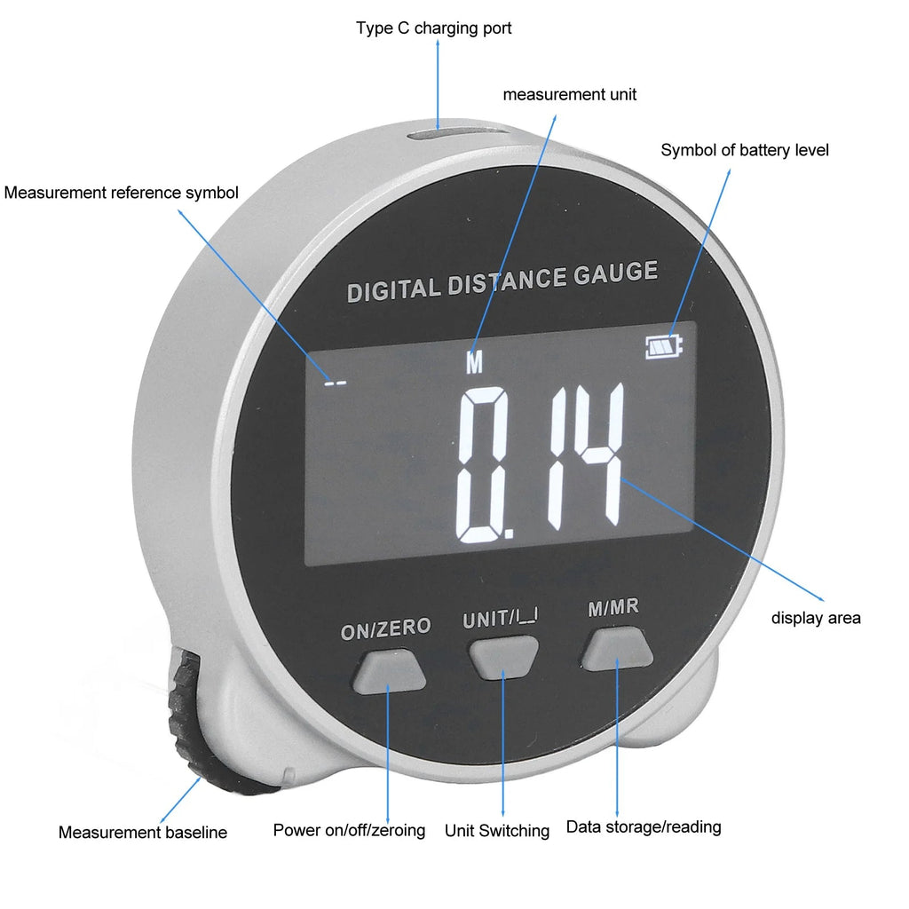 Smart Digital Tape Measure with LCD Display - product detail 3