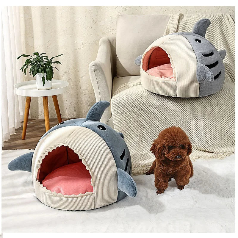 Shark-Shaped Dog and Cat Cave Bed (40x40x32cm) - product image 3