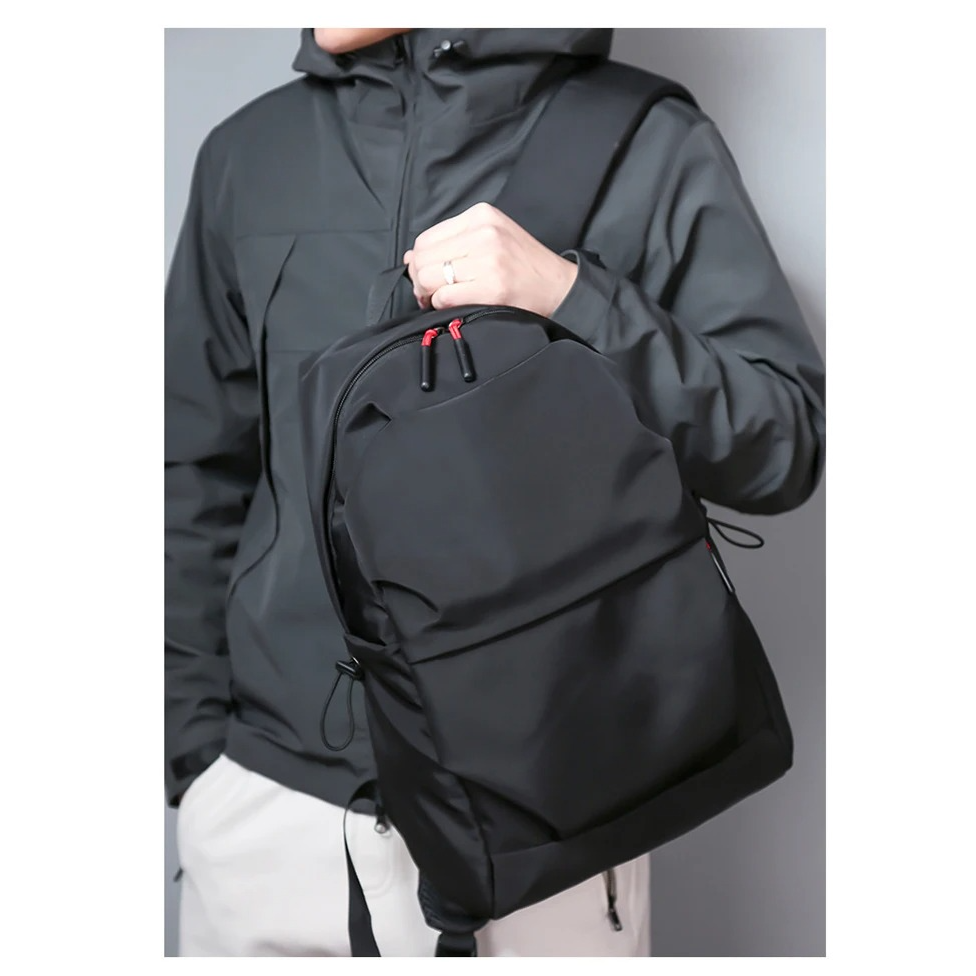 Minimalist Black Backpack - product detail 5