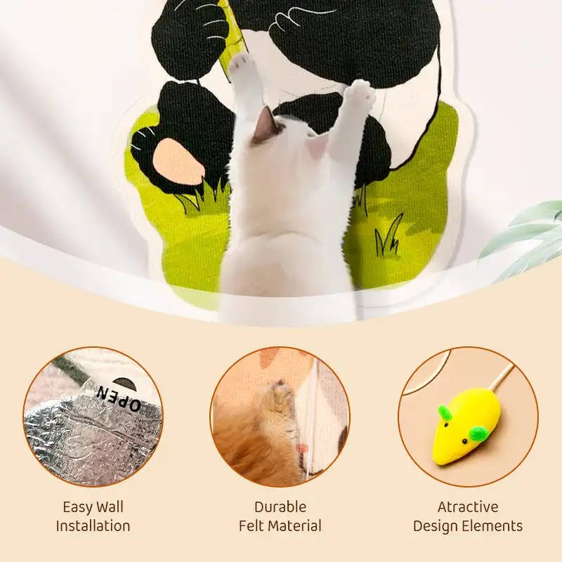 Wall Mounted Cat Scratching Post - product detail 4