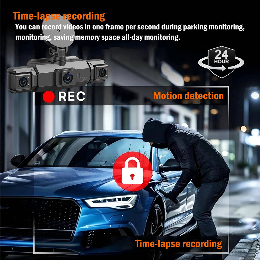 Wireless Car Dash Cam Front And Rear With Night Vision - product detail 8