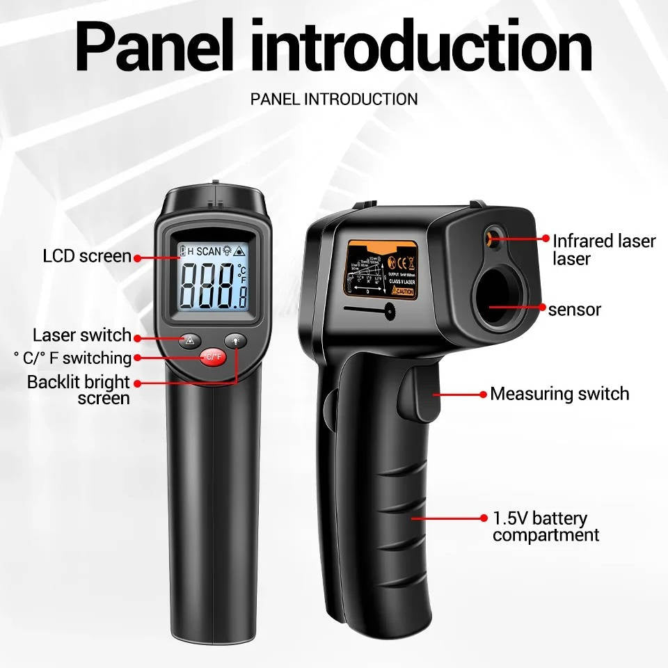 Infrared Laser Thermometer All In One - product detail 11