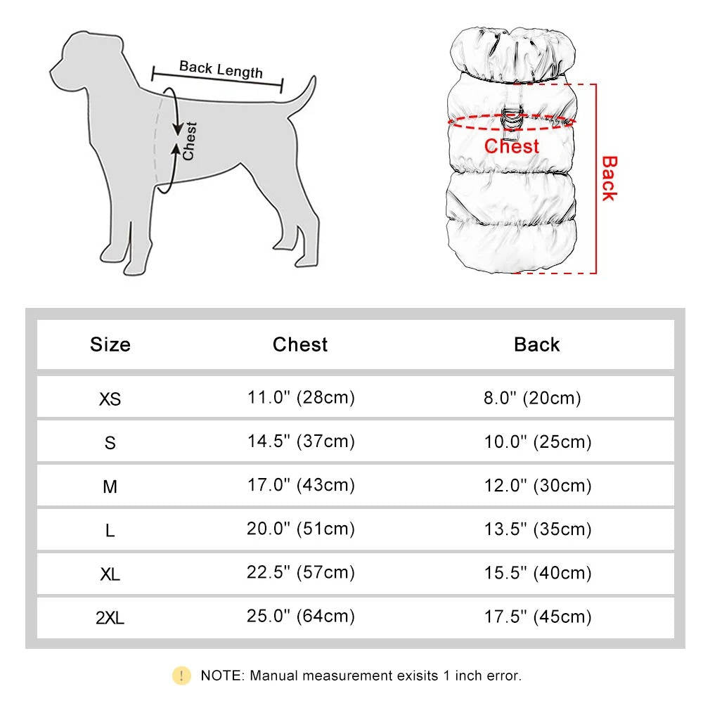 Warm Winter Jacket For Dogs - Small And Medium Dogs - product detail 13