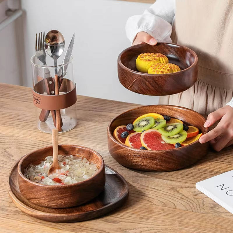 Wood Bowls For Food - product detail 5