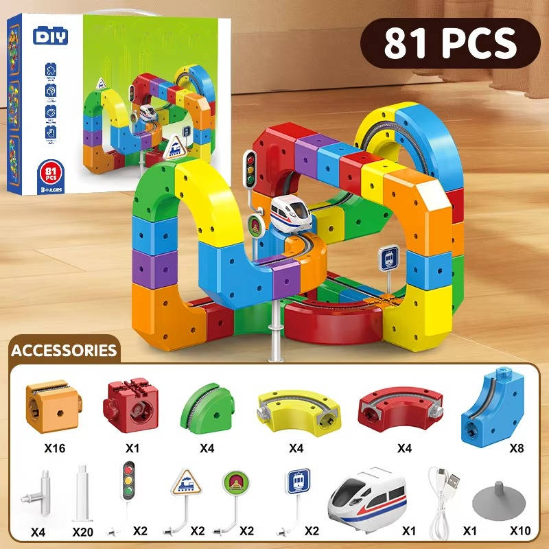 Magnetic Train Track Toy - product detail 6