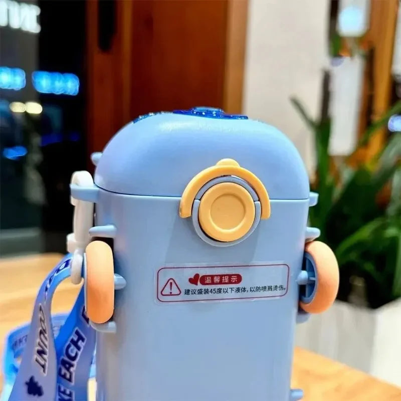 Cartoon Toy Bus Water Bottle with Straw - product detail 2