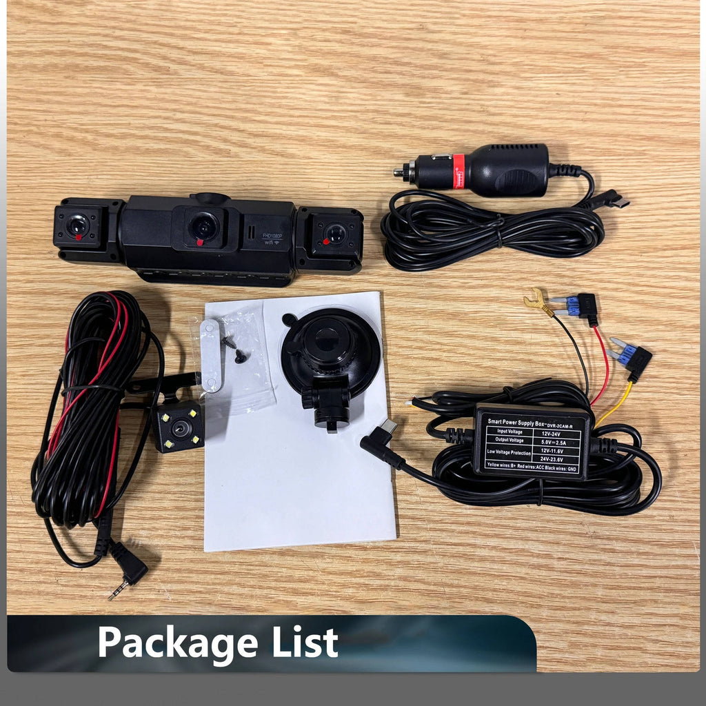 Wireless Car Dash Cam Front And Rear With Night Vision - product detail 14