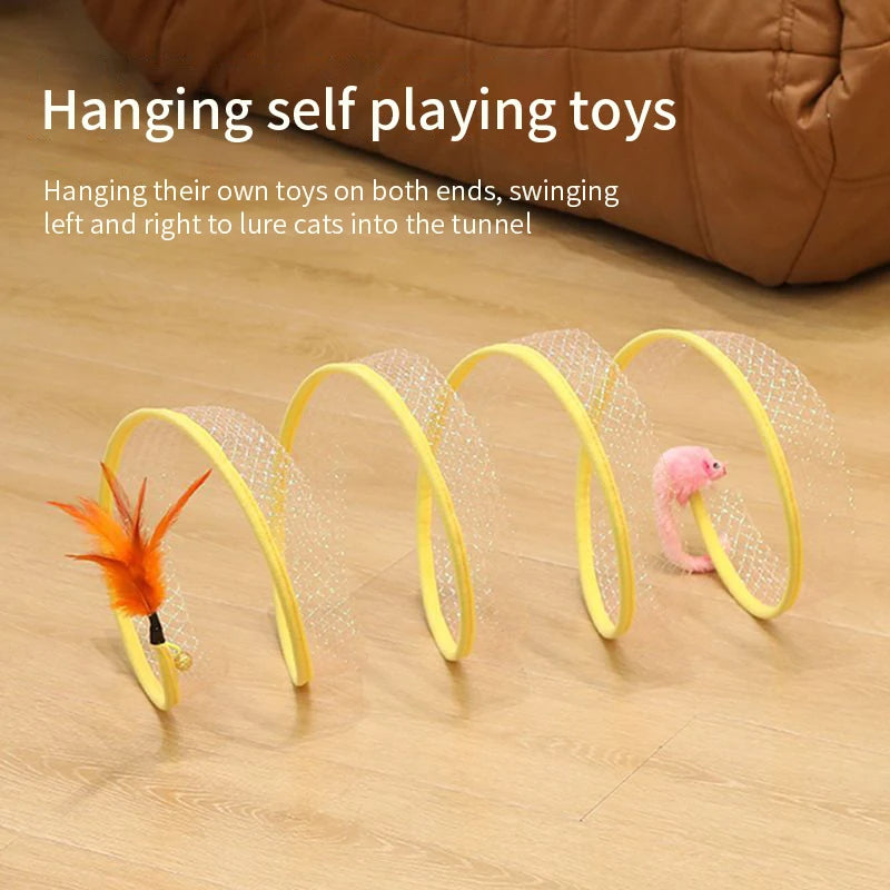 Folded S-Type Spring Cat Tunnel - product detail 2