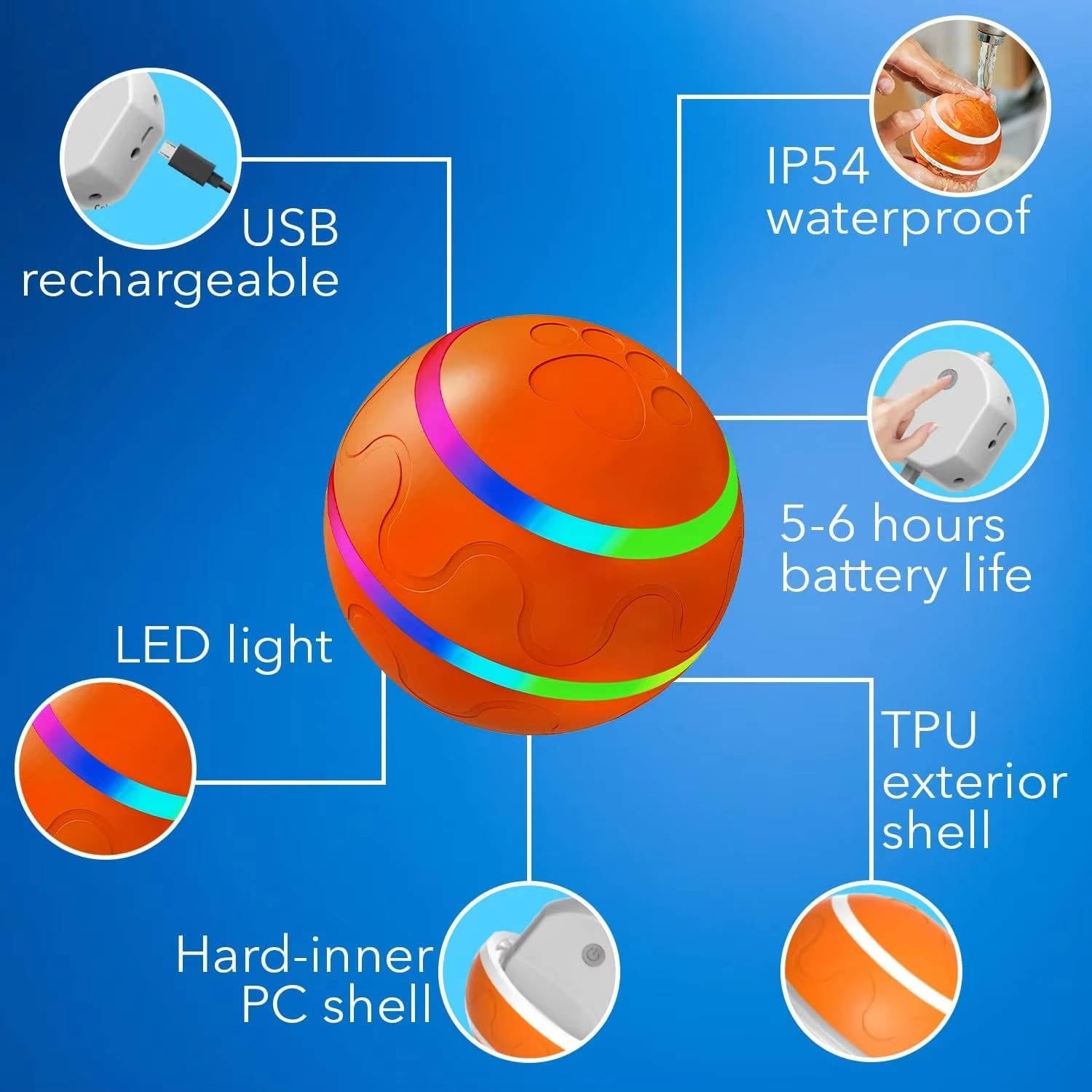 Interactive Dog Ball Toy - product detail 10
