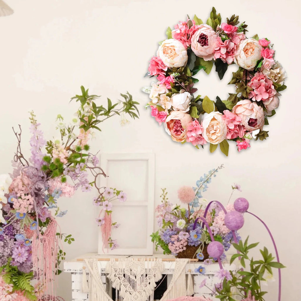 NOMOVA Peony Round Wreath