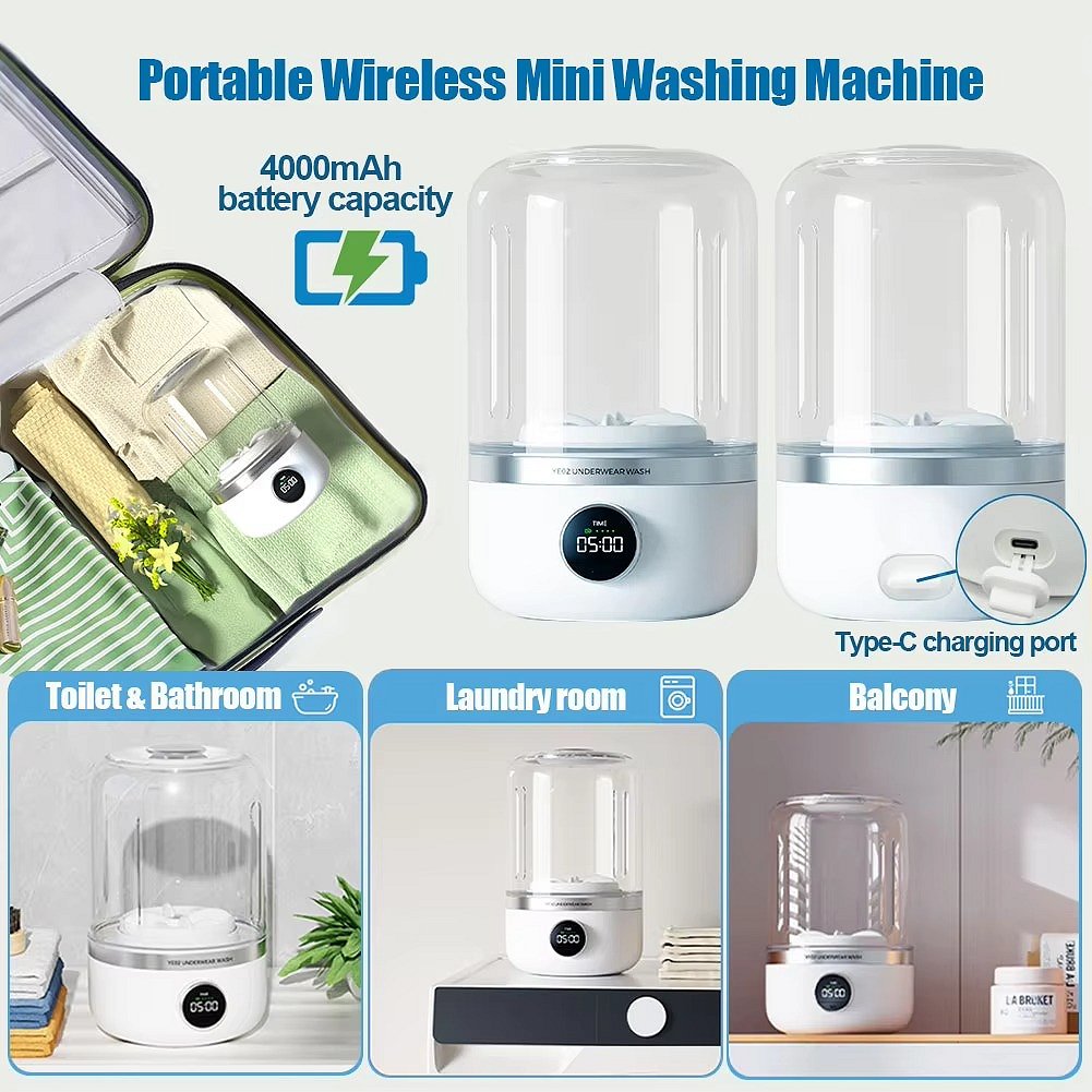 Mini Rechargeable Washing Machine - product detail 7