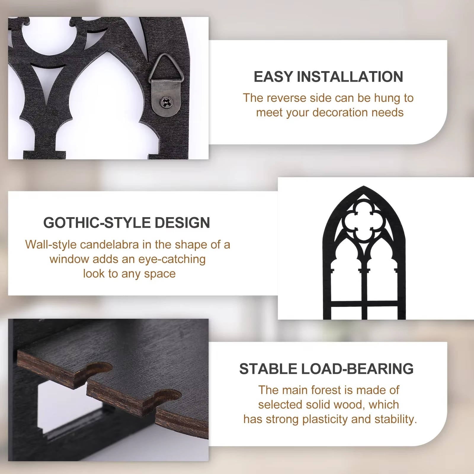 Gothic Wall Decor 3 Set - product detail 3