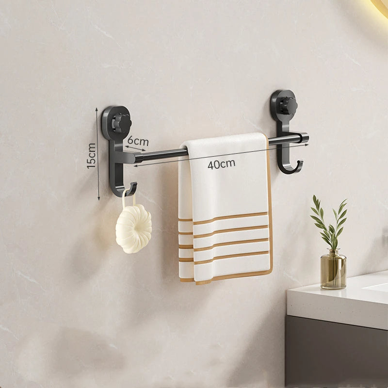 Wall-Mounted Towel Rack with Suction Cup - product detail 4