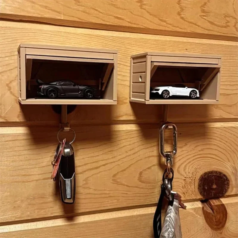 NOMOVA Fun Car Garage Key Holder for Wall