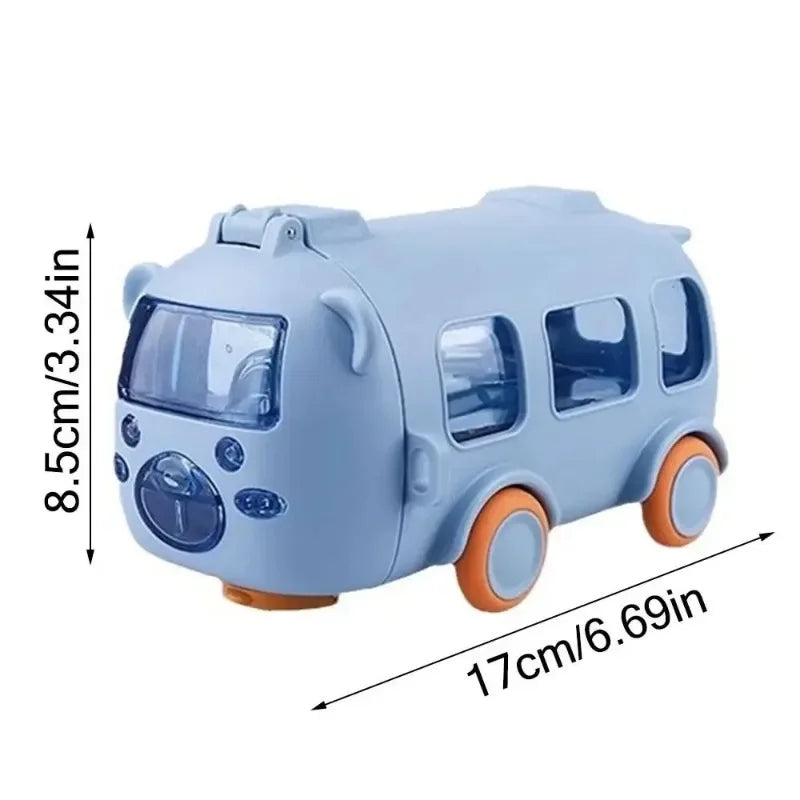Cartoon Toy Bus Water Bottle with Straw - product detail 3
