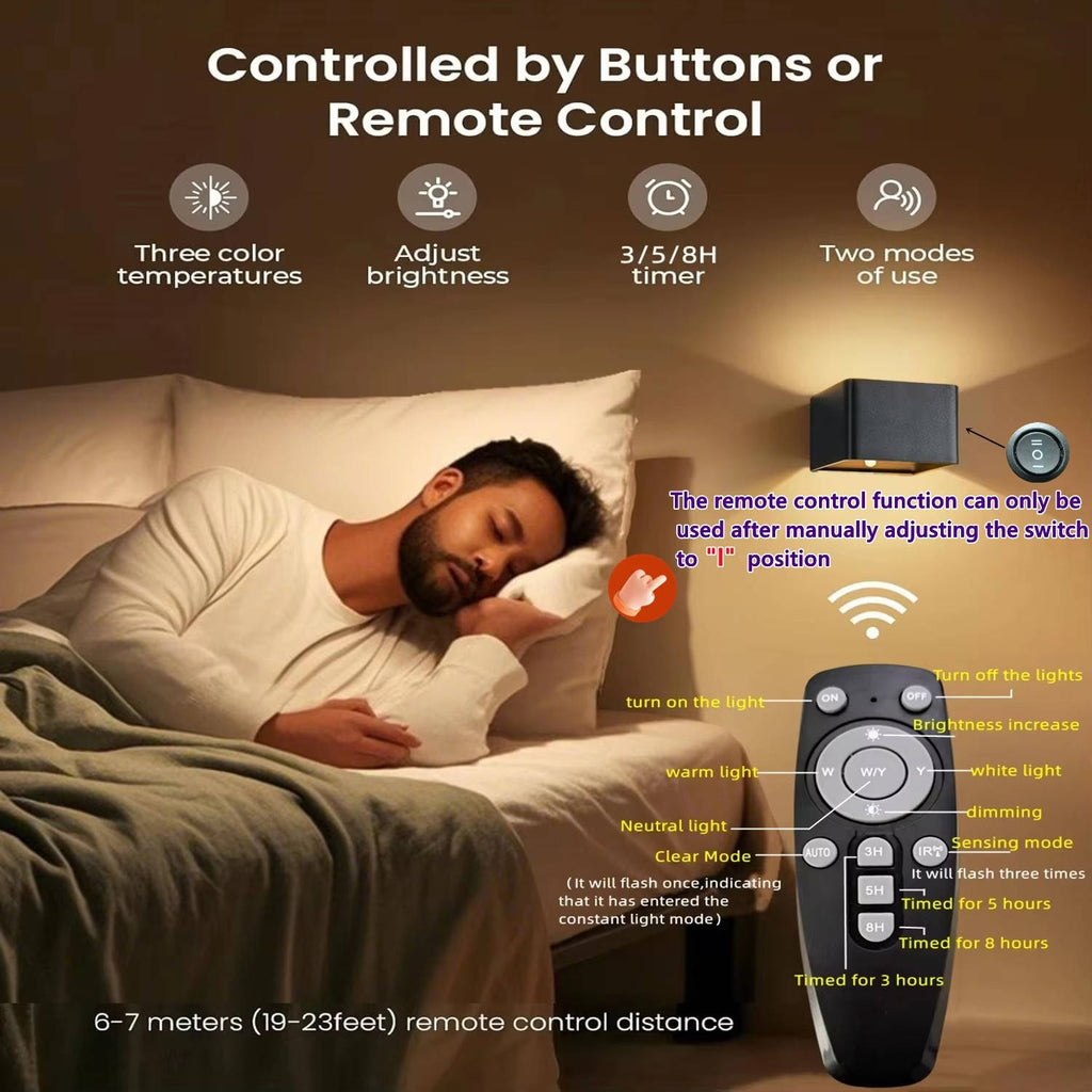 Indoor Wall Light with Motion Sensor & Remote Control - product detail 2