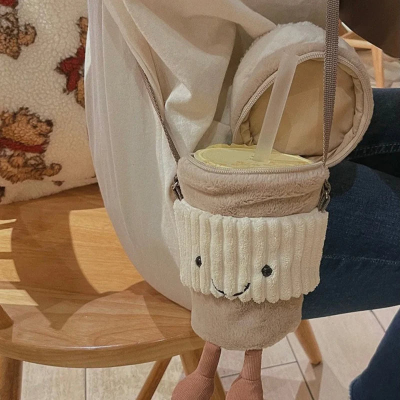 Trendy Coffee Milk Tea Crossbody Bag - product image 3