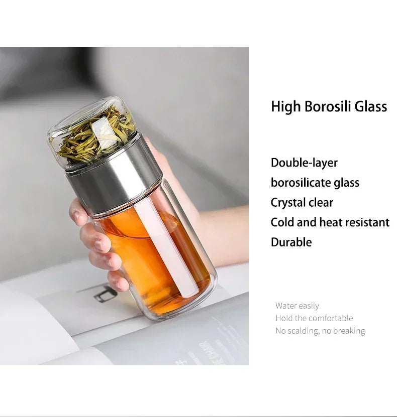 430ml Borosilicate Glass Double Layer Tea Infuser - product image 5