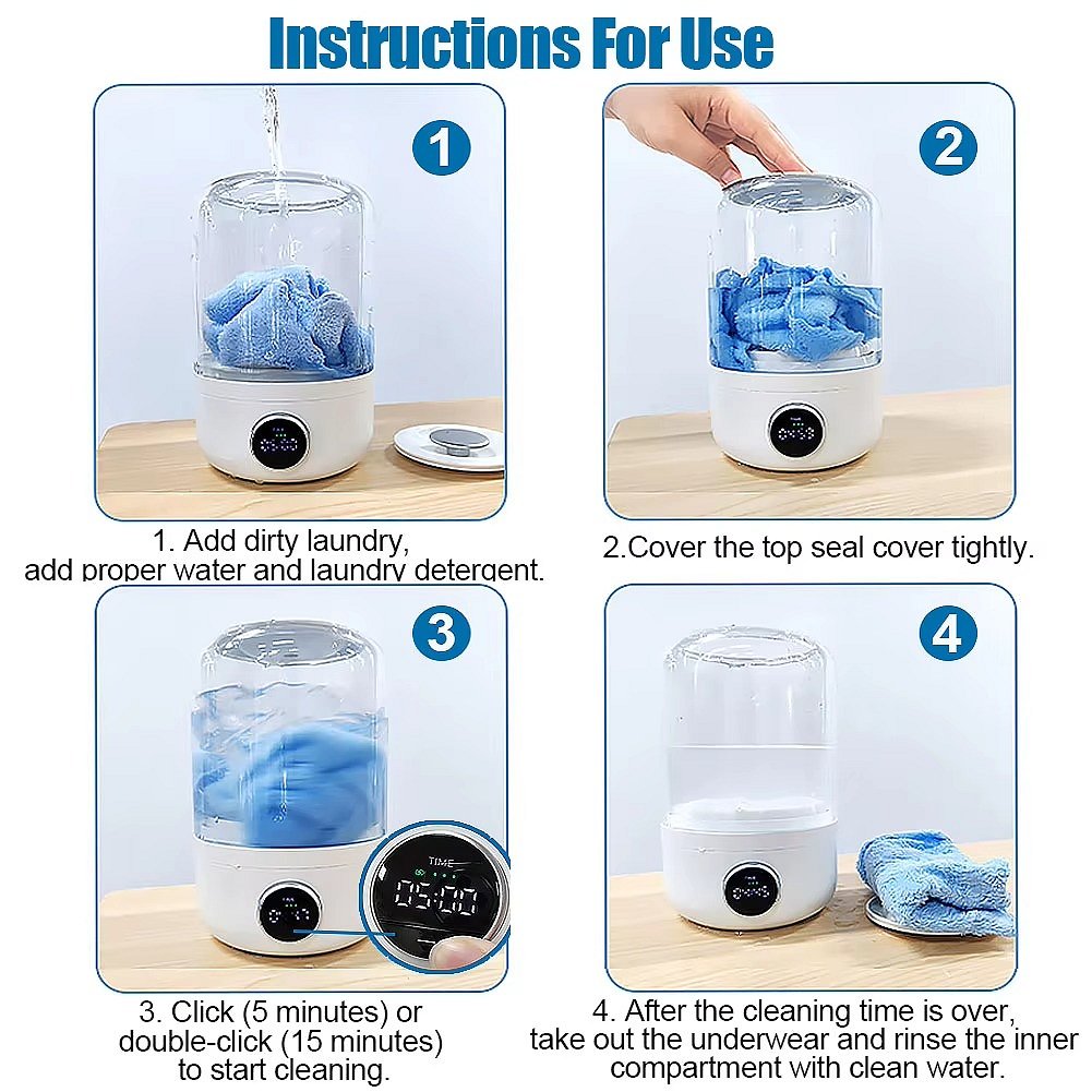 Mini Rechargeable Washing Machine - product detail 8