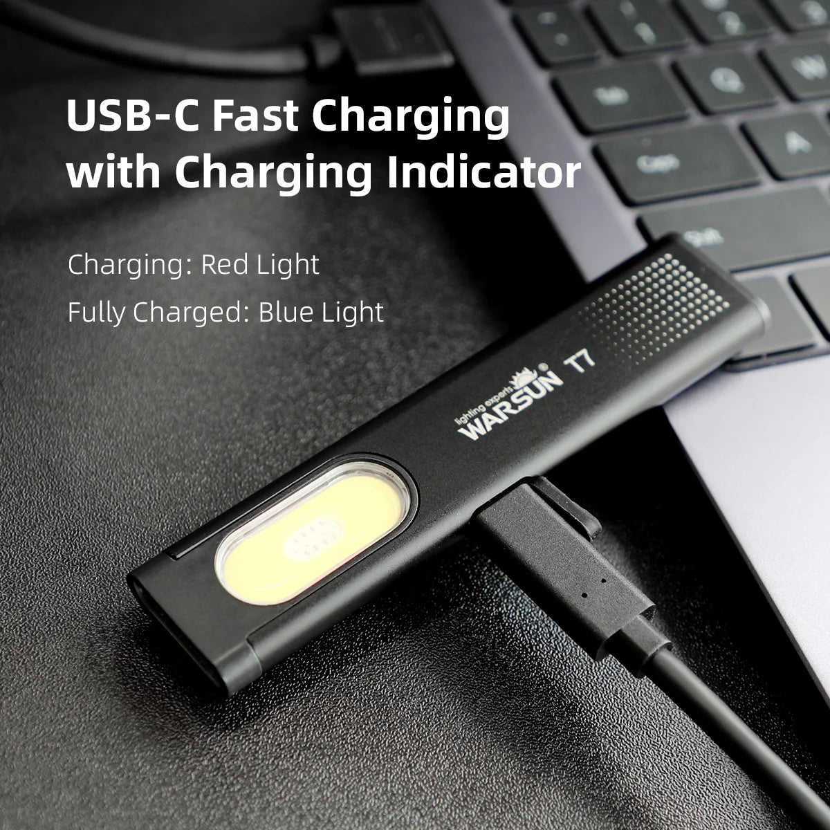 LED Keychain Flashlight with Magnet - product image 4