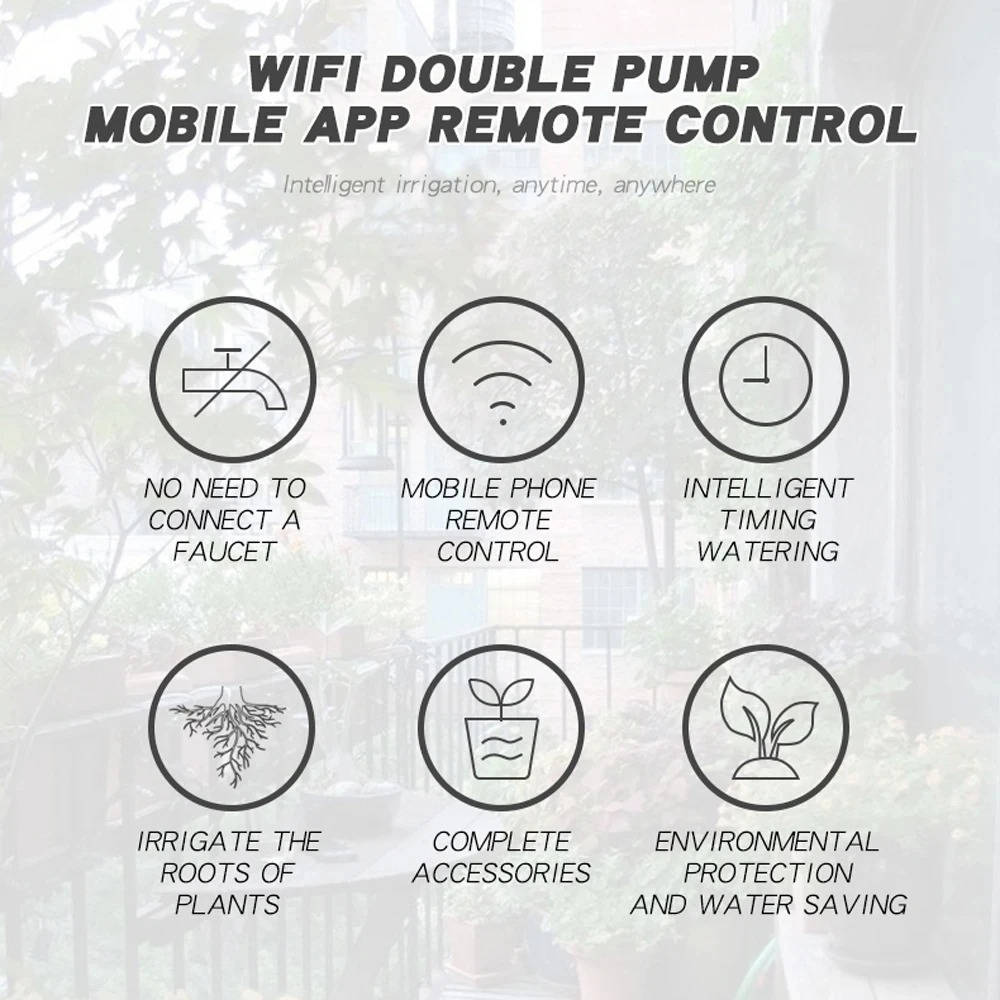 Wifi Smart Automatic Waterer For Plants - Up To 20 Pots - product detail 6