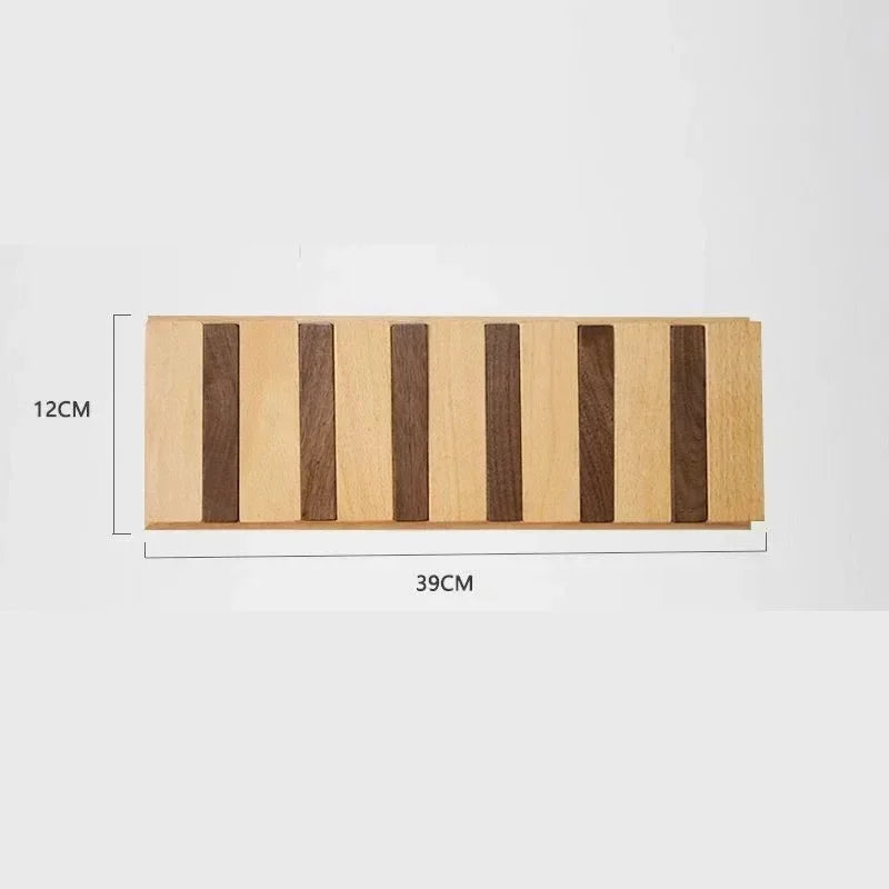 Wooden Wall-Mounted Coat Rack and Coat Hook - product detail 2
