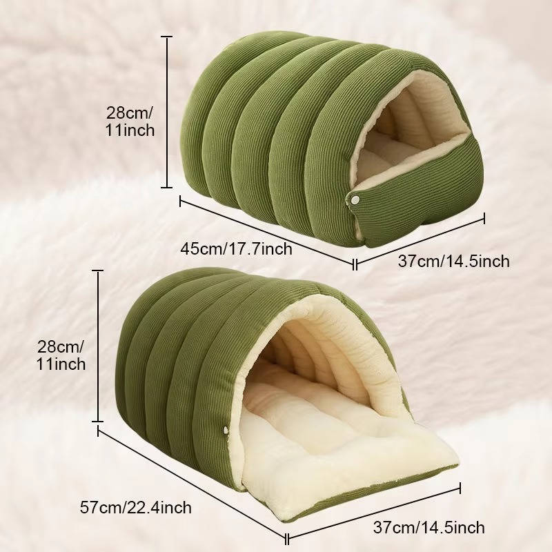 Removable and Washable Winter Closed off Cat Bed - product detail 6