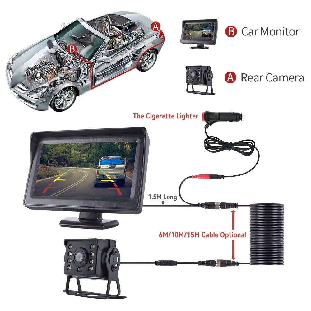 Wireless Reverse Camera For Car Truck Caravan - product detail 5
