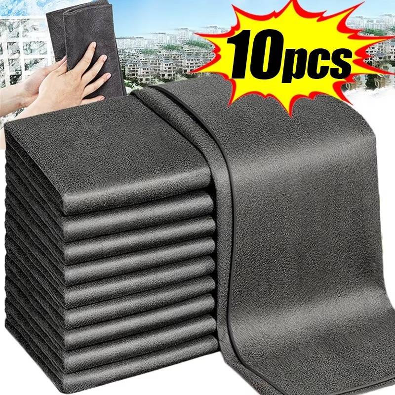 NOMOVA 10pcs Versatile Microfiber Cloths for Windows Car Kitchen