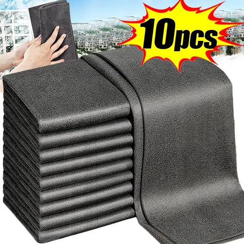NOMOVA 10pcs Versatile Microfiber Cloths for Windows Car Kitchen