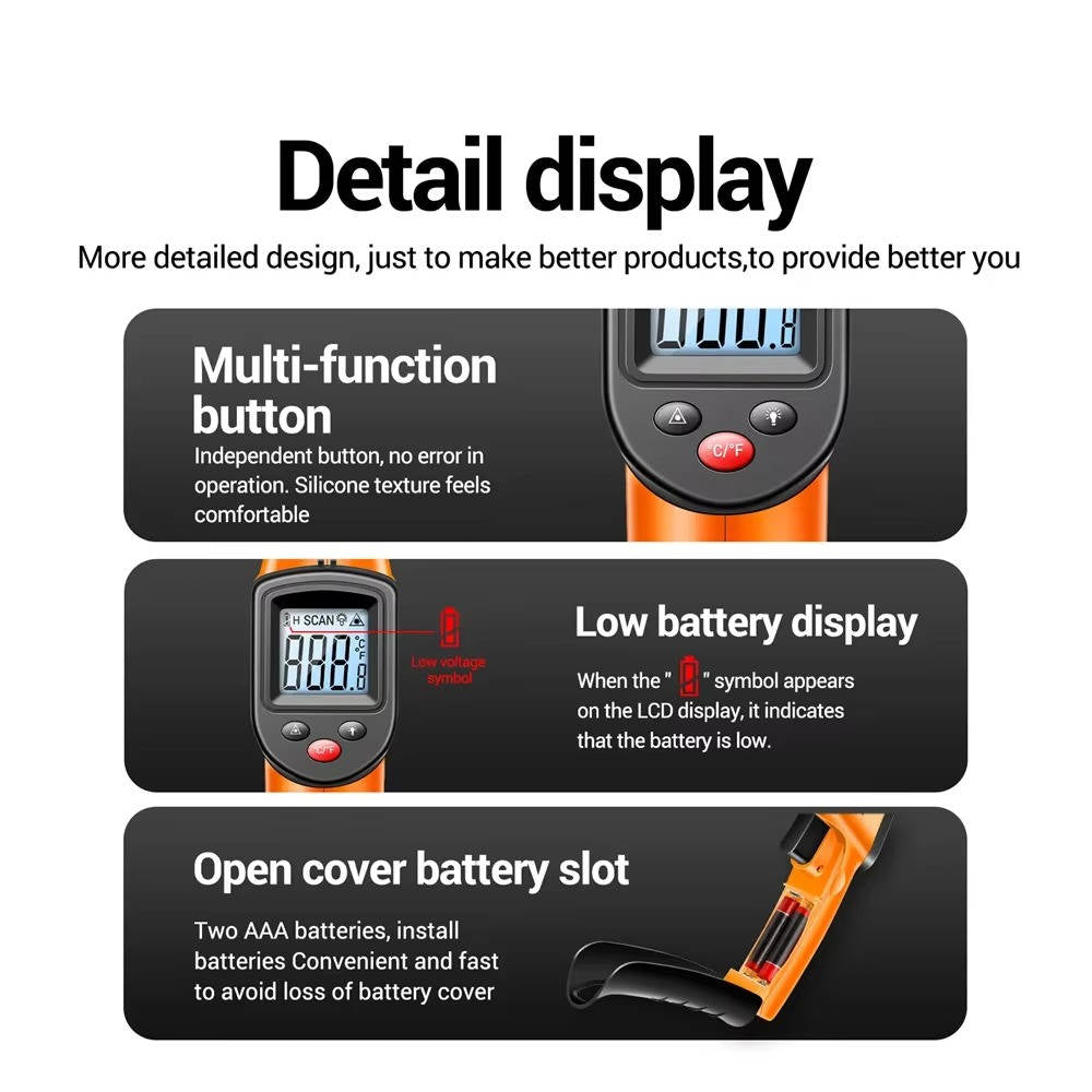 Infrared Laser Thermometer All In One - product detail 8