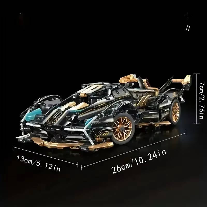1690 Piece V12 Model Car Building Block Set - product detail 5