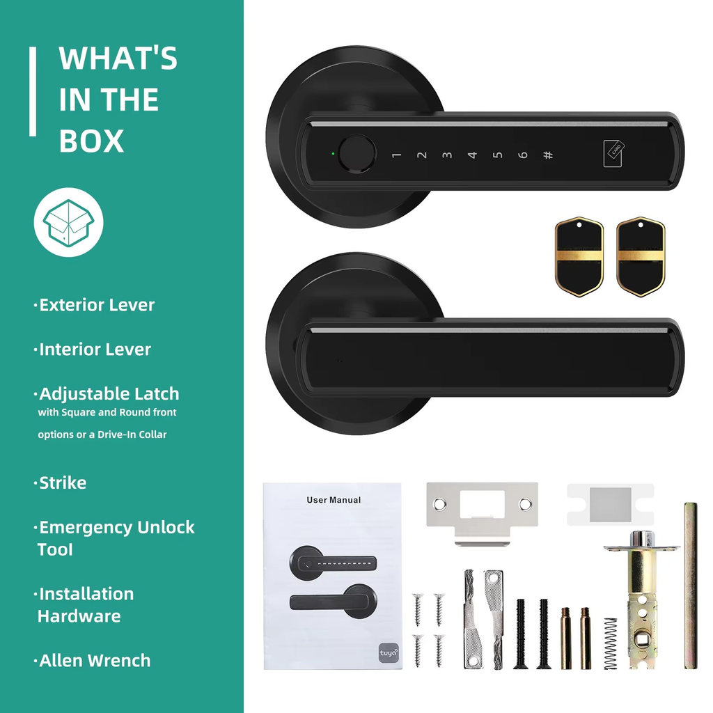 Keyless Entry Door Lock With Handle - product detail 3