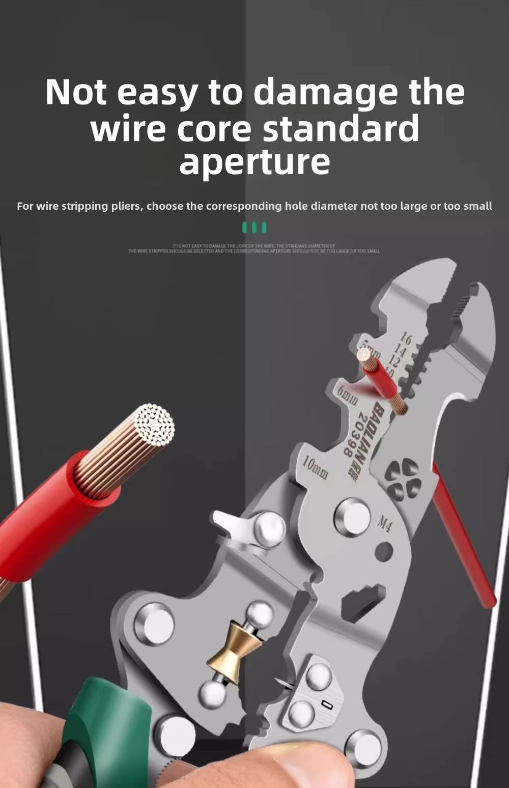 Multifunctional Wire Stripper Tool - product detail 11