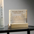 Acrylic Periodic Table with Wooden Light Base - product image 1