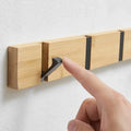 NOMOVA Wooden Wall-Mounted Coat Rack with Hidden Coat Hook