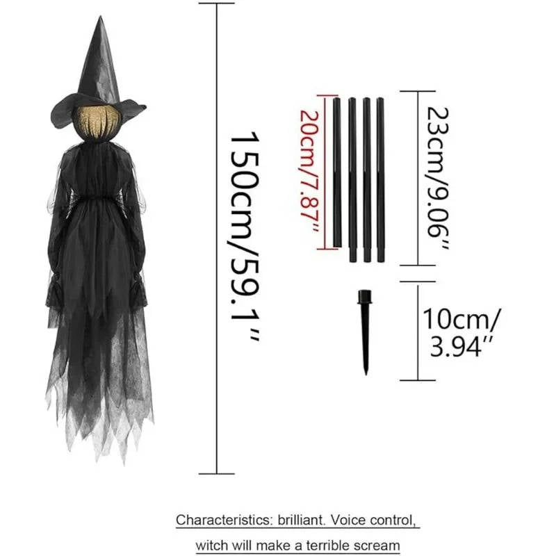 3PCS Indoor And Outdoor Halloween Decorations - Sound - product detail 8