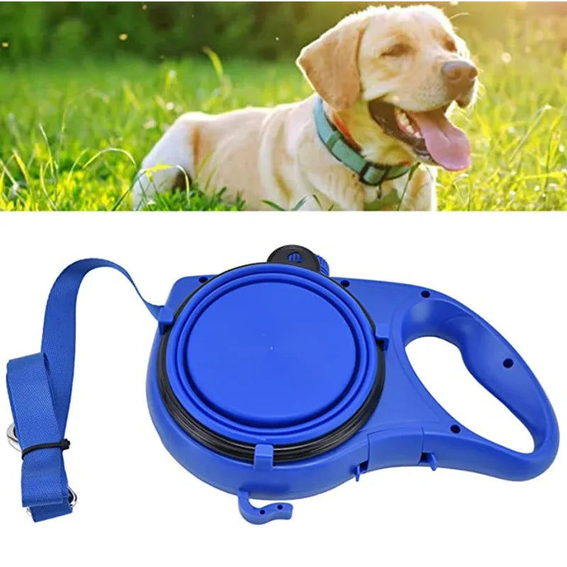 4-in-1 Multifunctional Dog Leash with Water Bottle & Bowl - product detail 3