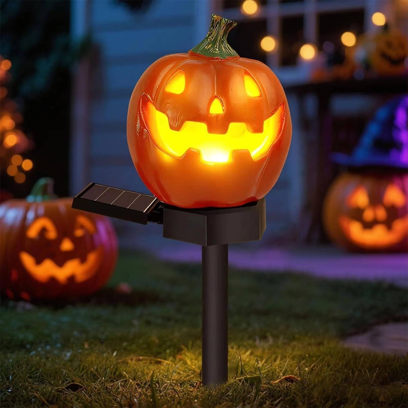 Light Up Pumpkin Decor Halloween Pathway Lights - product detail 2