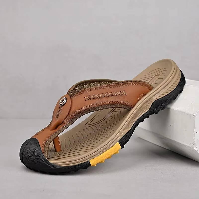 Water Resistant & Lightweight Toe Flip Flops for Men - product detail 3