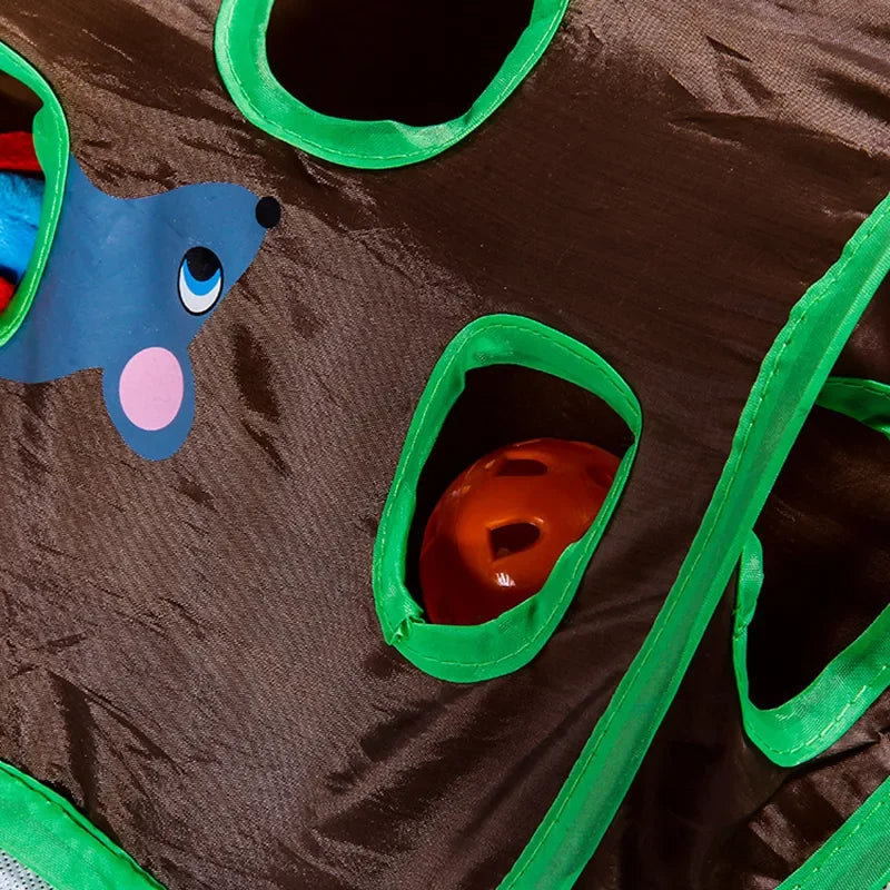 9-Hole Tunnel Cat Mice Game - product detail 2