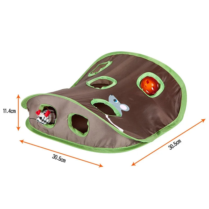 9-Hole Tunnel Cat Mice Game - product detail 3