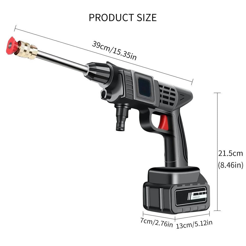 Cordless Portable High Pressure Spray Water Gun Set | - product detail 10