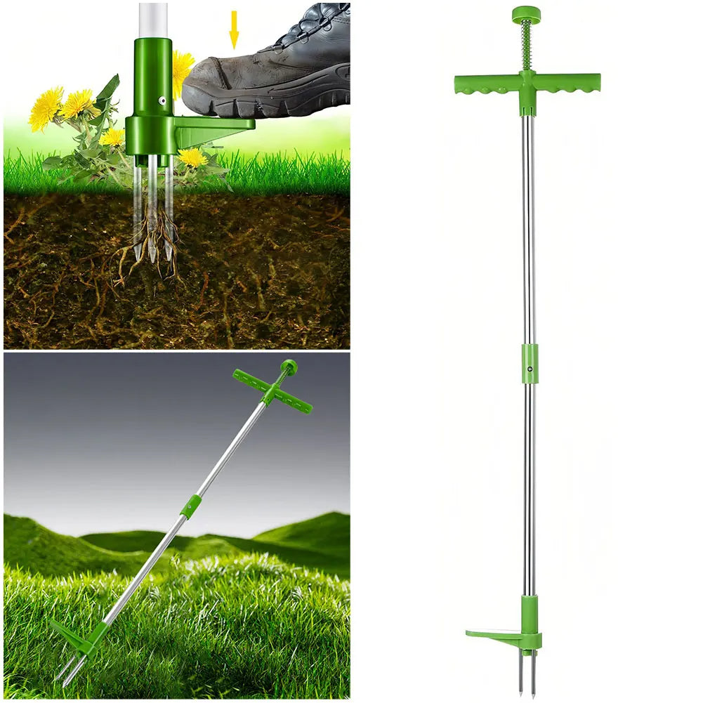 Long Handle Weed Puller Tool with Foot Pedal & Claw Design - product detail 3