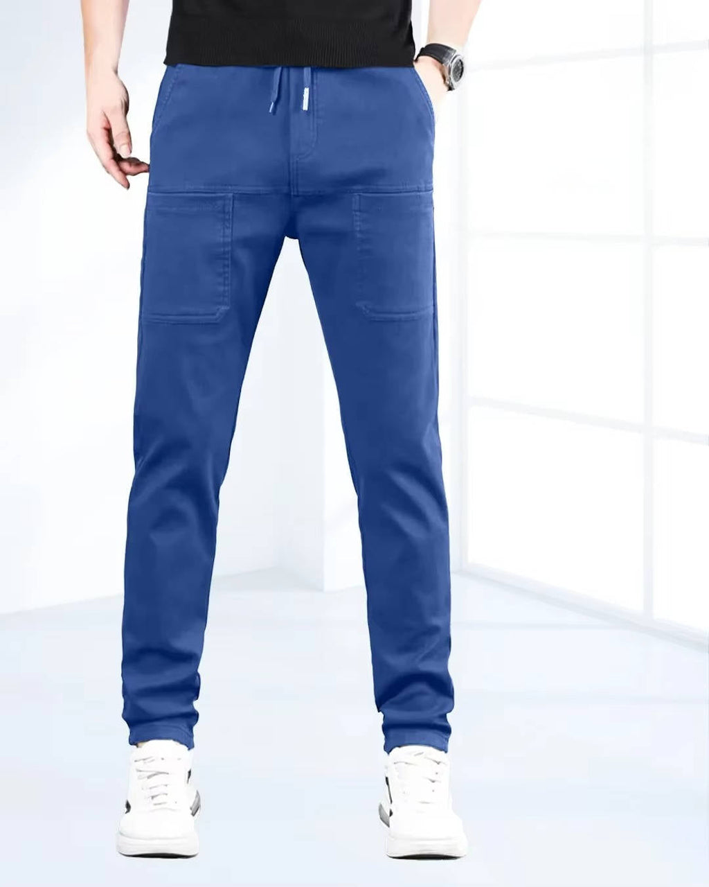 Men's High Stretch Cargo Pants with Pockets - product detail 5