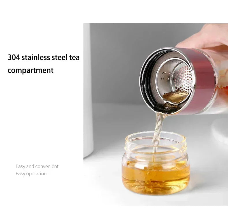 430ml Borosilicate Glass Double Layer Tea Infuser - product image 3