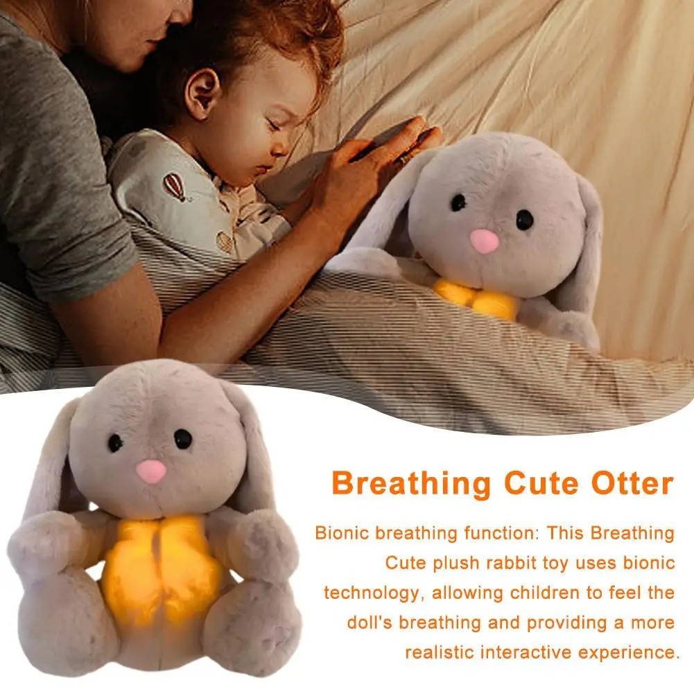 Breathing Stuffed Animal Bunny - product detail 3